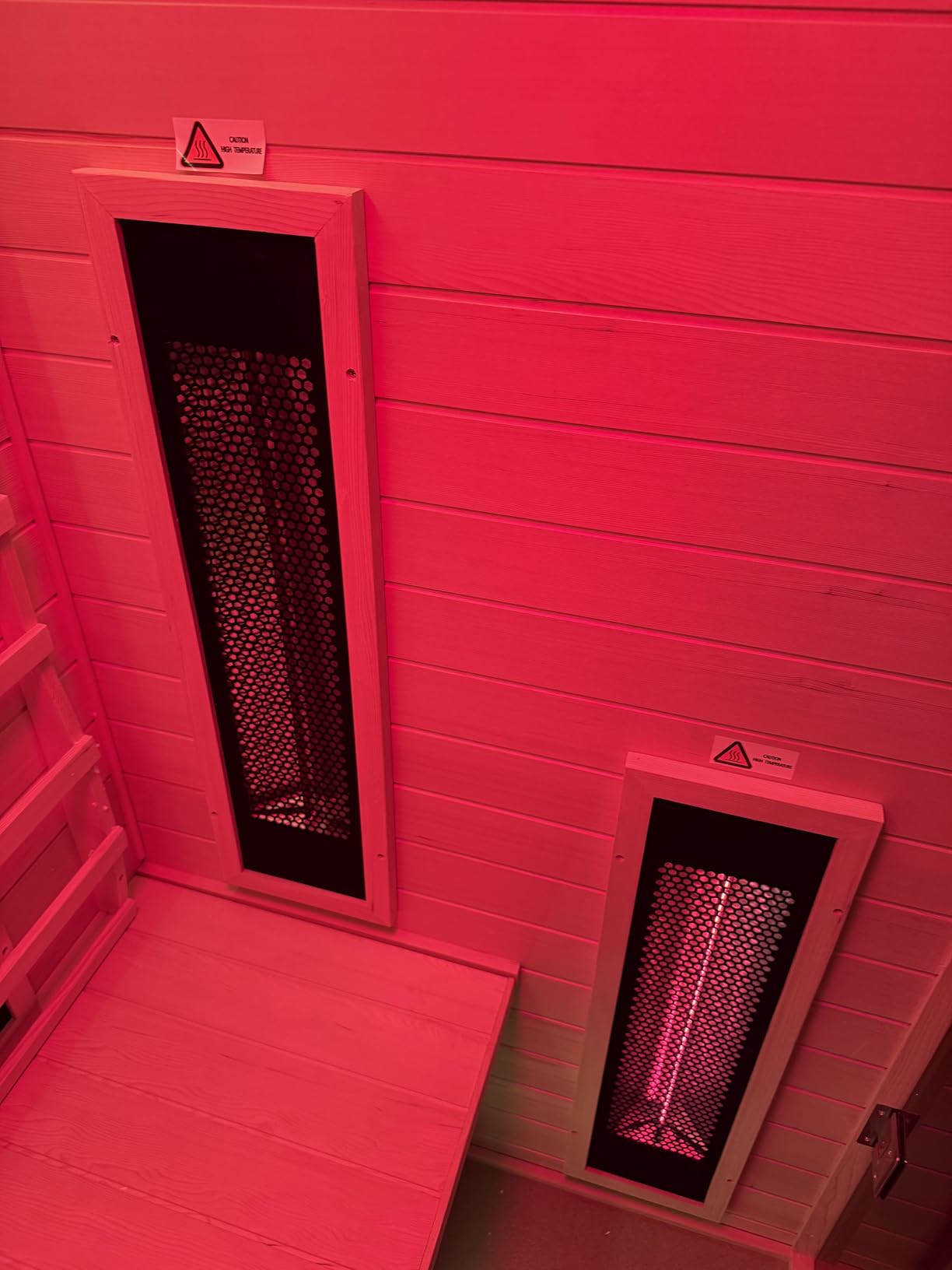 Ceramic Infrared Sauna 2 Person Infrared Sauna w/Red Light Therapy | Far & Near Infrared Sauna Indoor, Low EMF Infrared Sauna for Home Spa, Deluxe Glass Home Sauna with Granite Backdrop customer photo 1