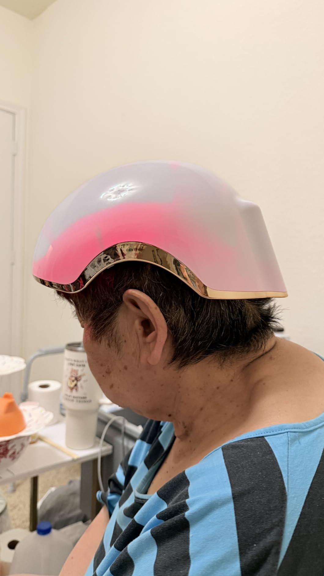 Hair Growth Device, 650-660nm Laser Red Light Therapy for Hair Growth Clinically Tested Low Level Laser Therapy (LLLT) Device FDA Cleared for Androgenetic Alopecia, Rechargeable Battery customer photo 1