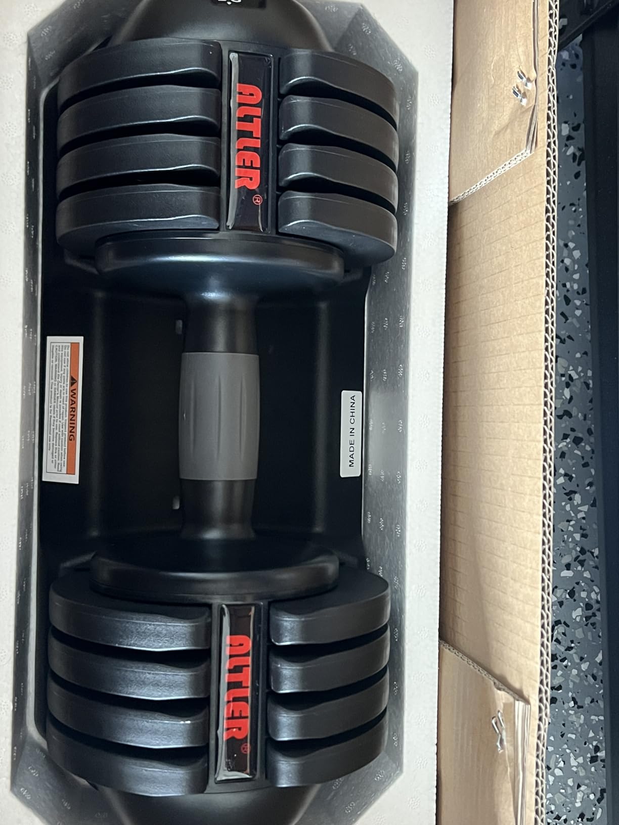 ALTLER Adjustable Dumbbell Set, 25/52LB Pair with Tray for Workout Strength Training Fitness, Adjustable Weight Dial Dumbbell with Anti-Slip Handle and Weight Plate for Home Exercise customer photo 1