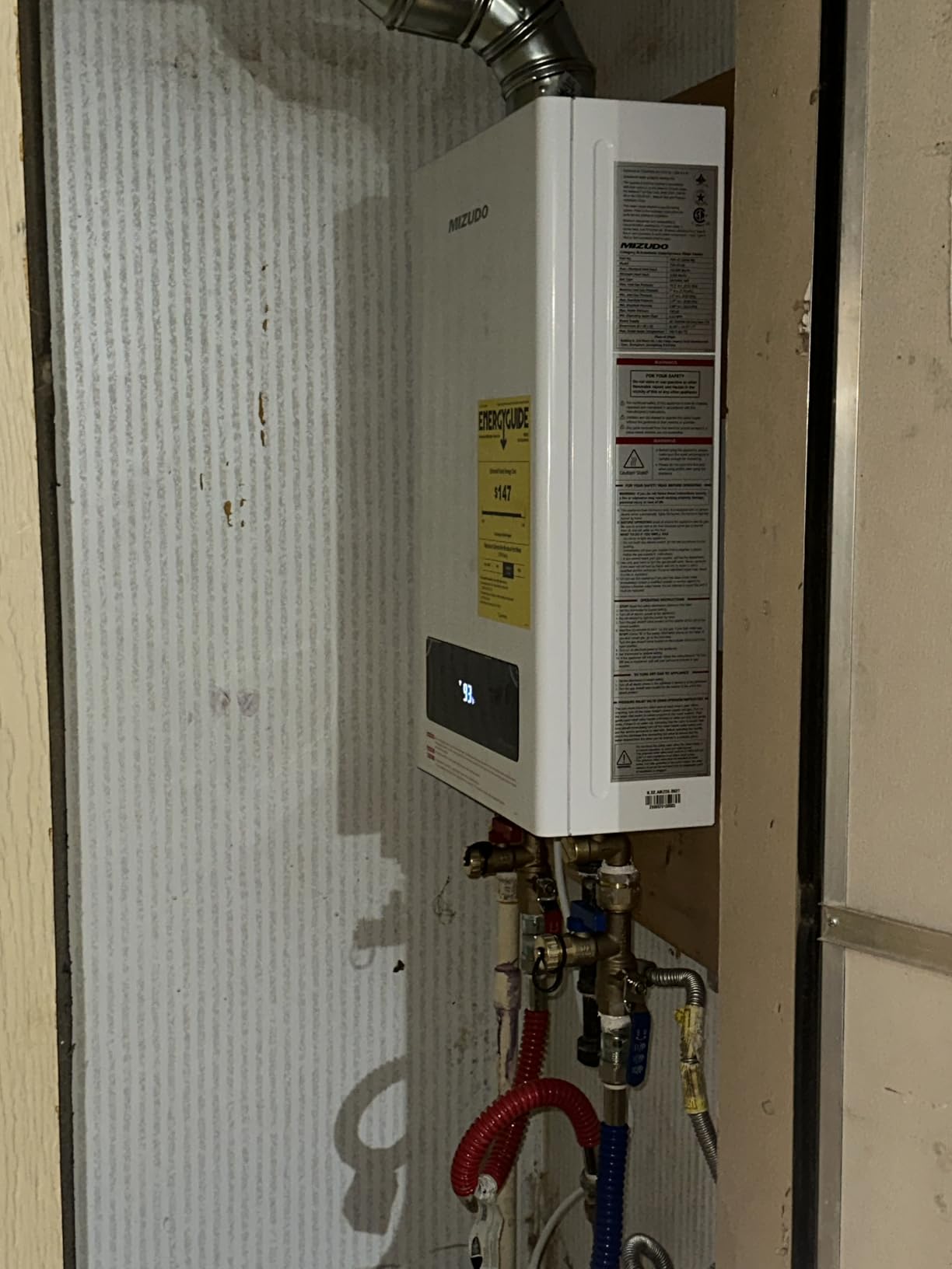 199,000 BTU Propane Tankless Water Heater, Max 10.3 GPM, Indoor | WiFi&APP Control Non-Condensing 5-7 outlets points ±1°F Temperature Stability for Large Families Residential Whole House customer photo 2