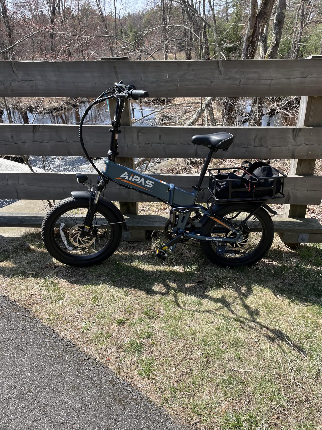 Aipas F3 Folding Electric Bike for Adults, Full Suspension 20