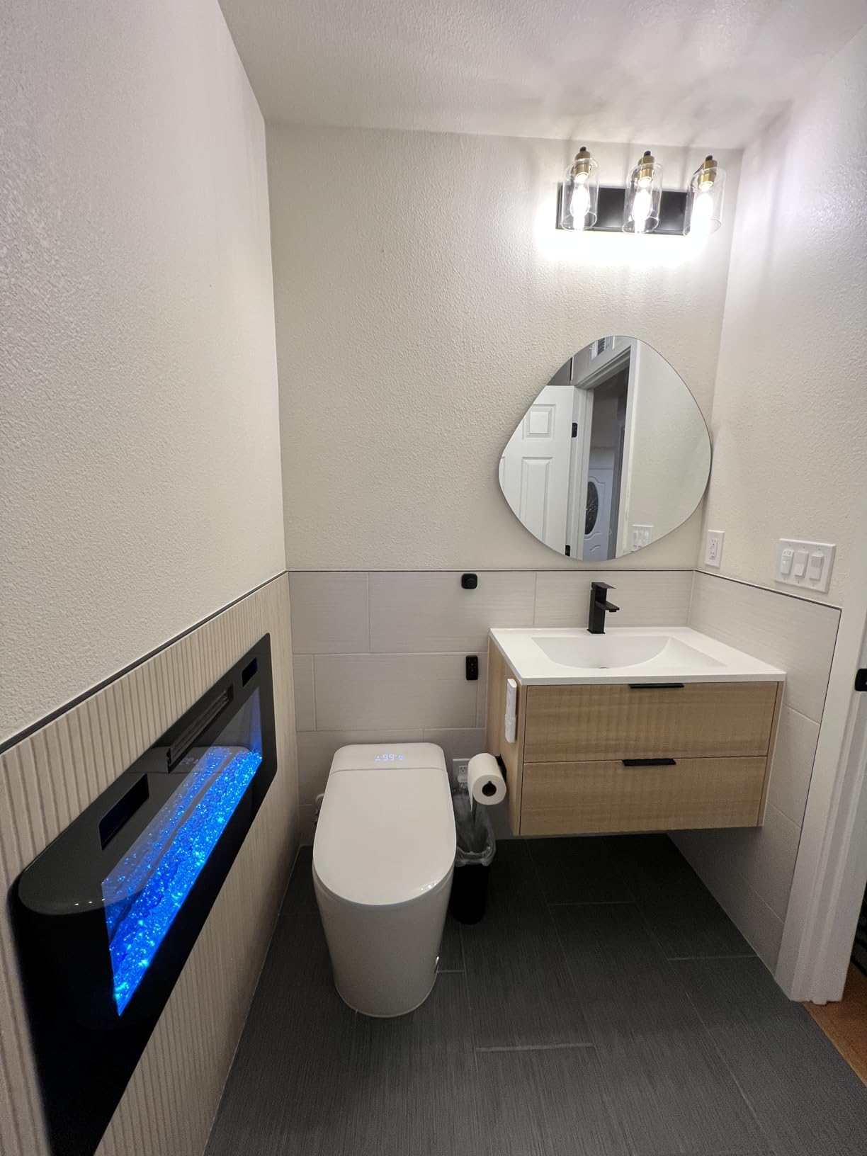 Smart Toilet with Bidet Built in, Dual Flush, Foam Shield, Manual Lid | Night Light, Heated Seat, Foot Sensor Flush, UV Self Clean, Instant Warm Water, Tankless Elongated Toilet, ADA for Bathroom customer photo 2