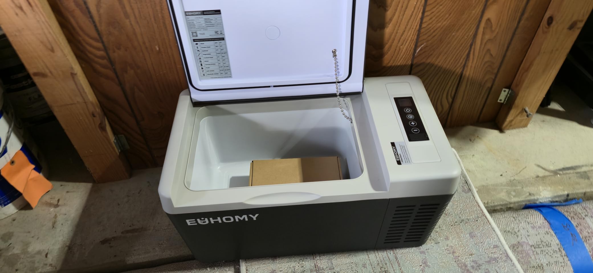 EUHOMY 12 Volt Refrigerator, 19QT(18L) Compressor Electric Cooler APP Control, Car Fridge -4℉~68℉, Portable Refrigerator 12/24V DC 110-240V AC, Portable Freezer for Camping, Boat, Travel customer photo 1
