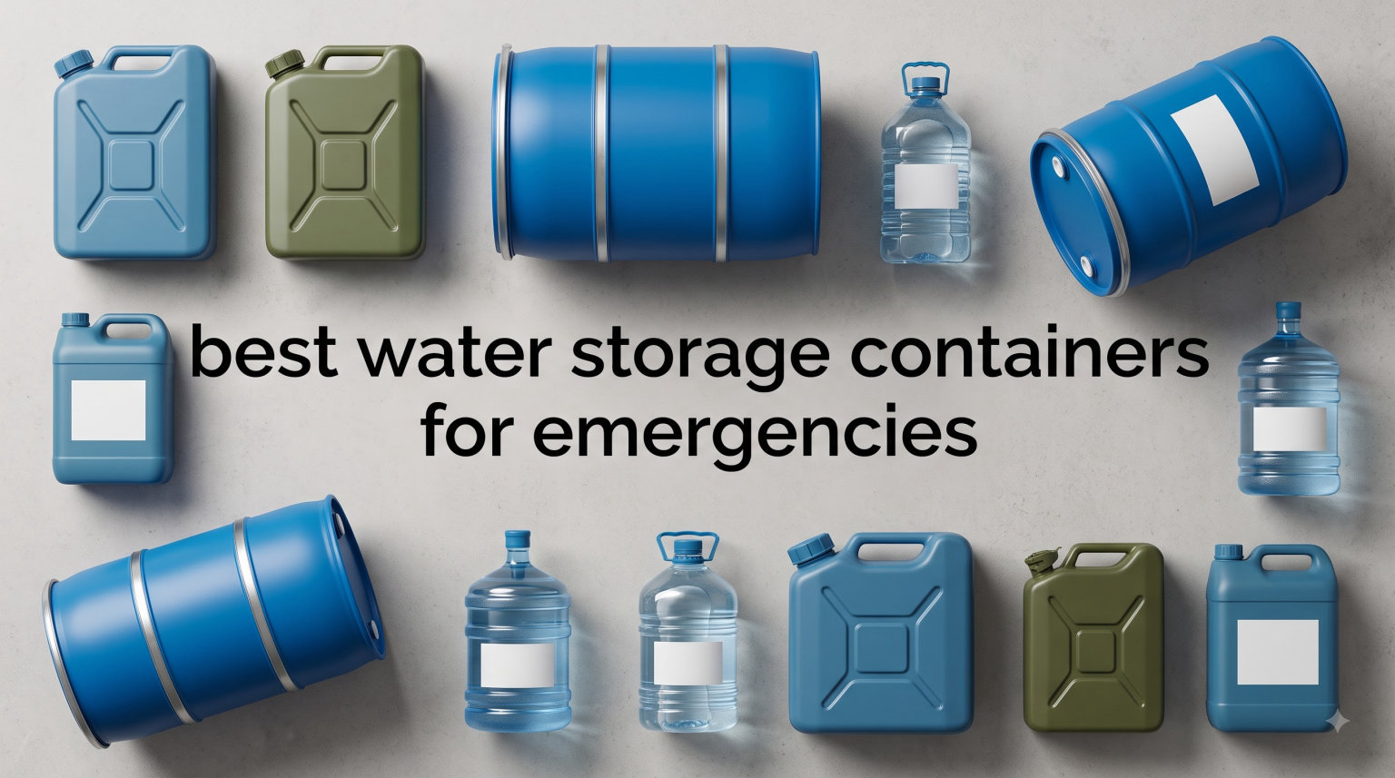 best water storage containers for emergencies