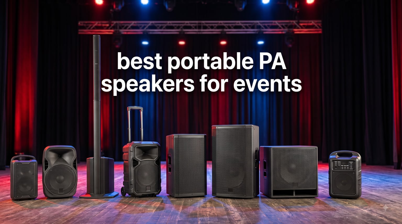 best portable PA speakers for events