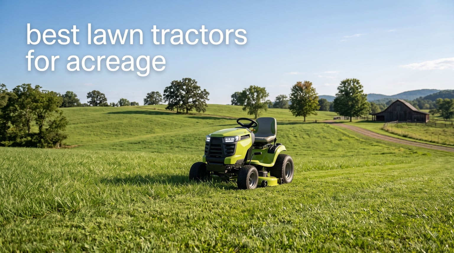 best lawn tractors for acreage