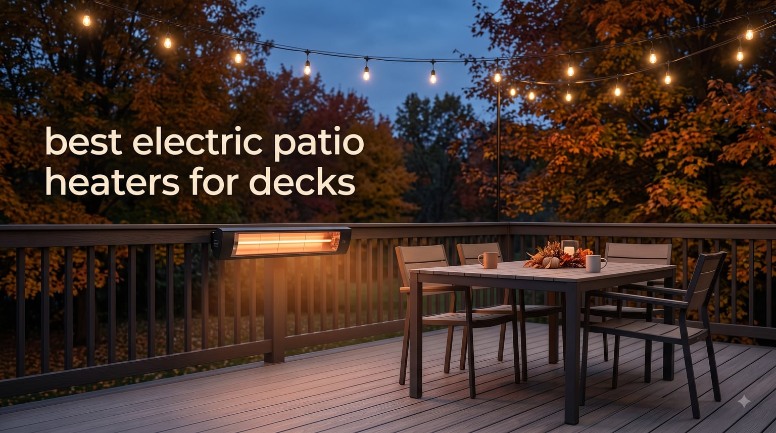 best electric patio heaters for decks