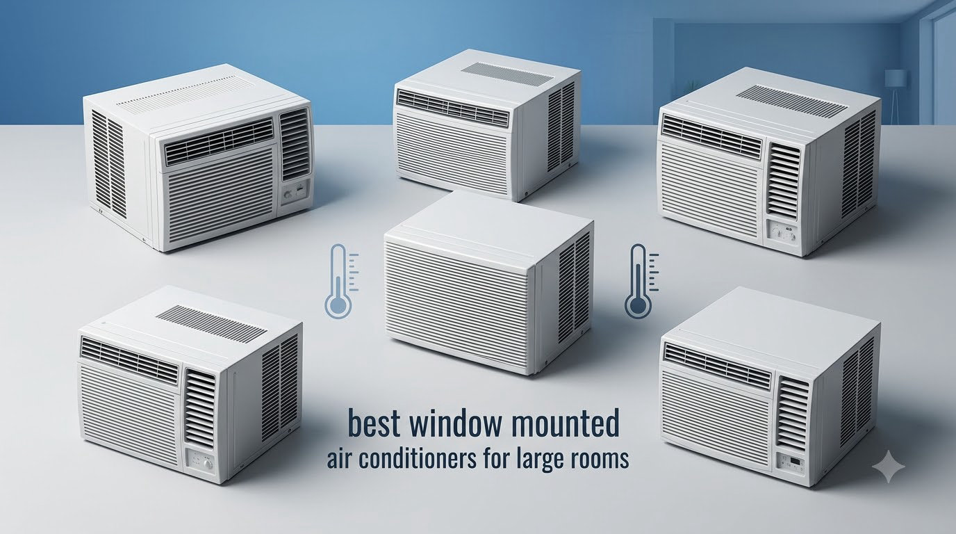best window mounted air conditioners for large rooms
