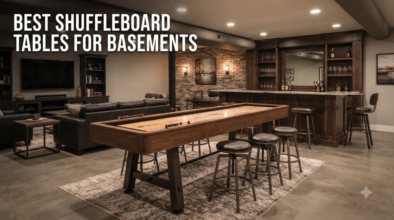 best shuffleboard tables for basements