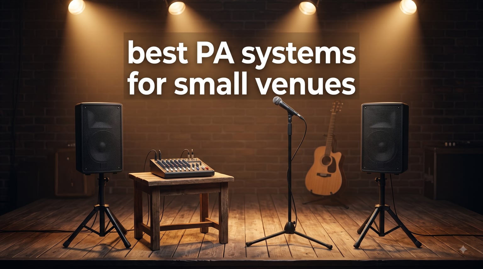 best PA systems for small venues