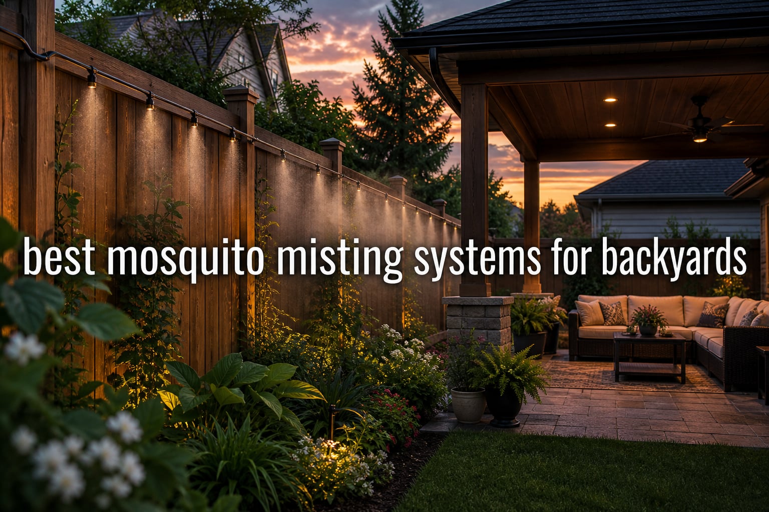 best mosquito misting systems for backyards