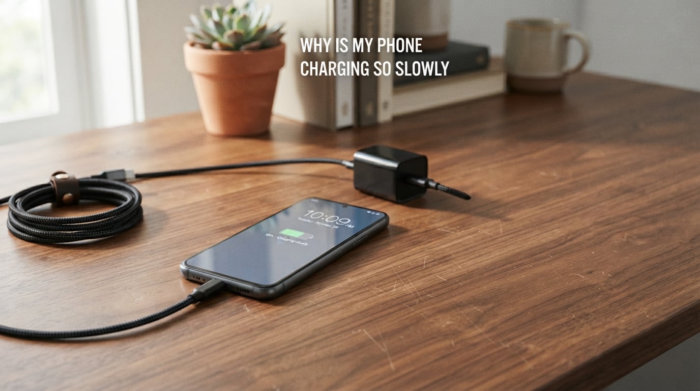 why is my phone charging so slowly