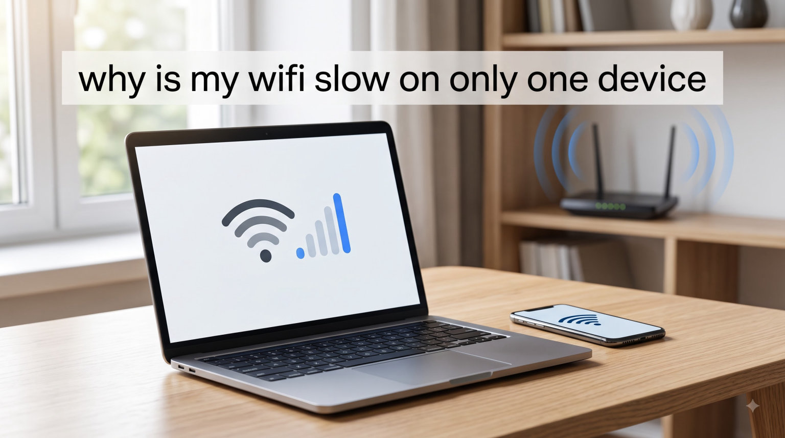 why is my wifi slow on only one device