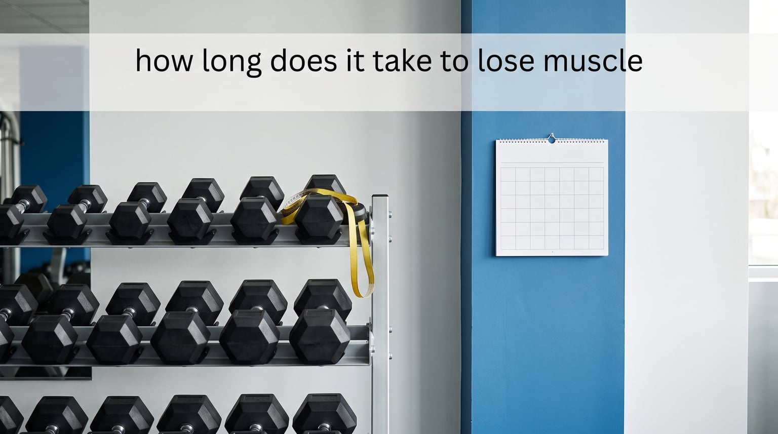 how long does it take to lose muscle