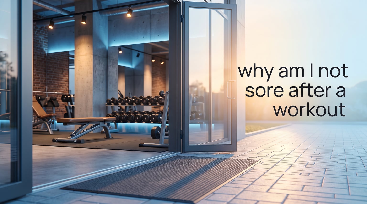 why am I not sore after a workout