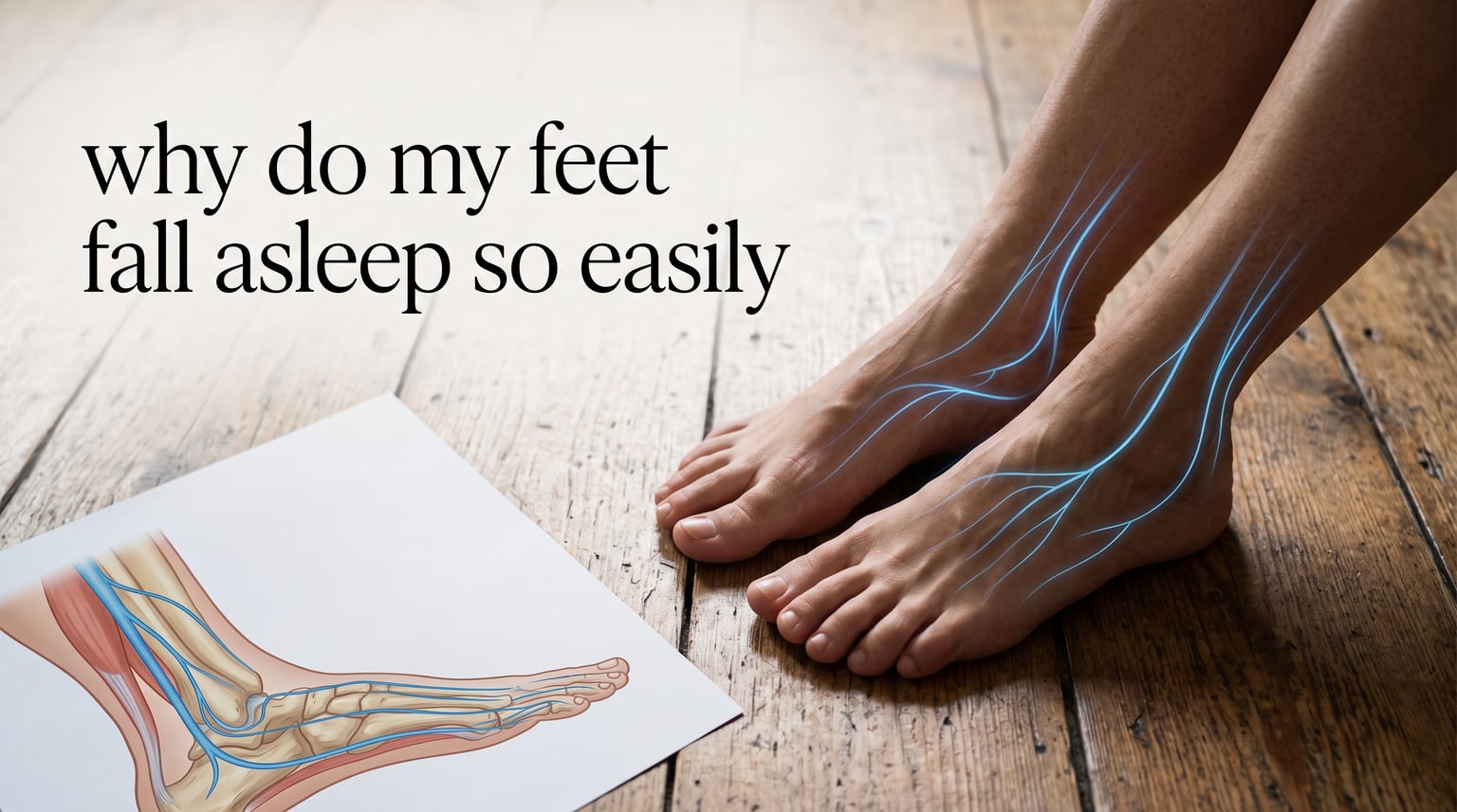 why do my feet fall asleep so easily