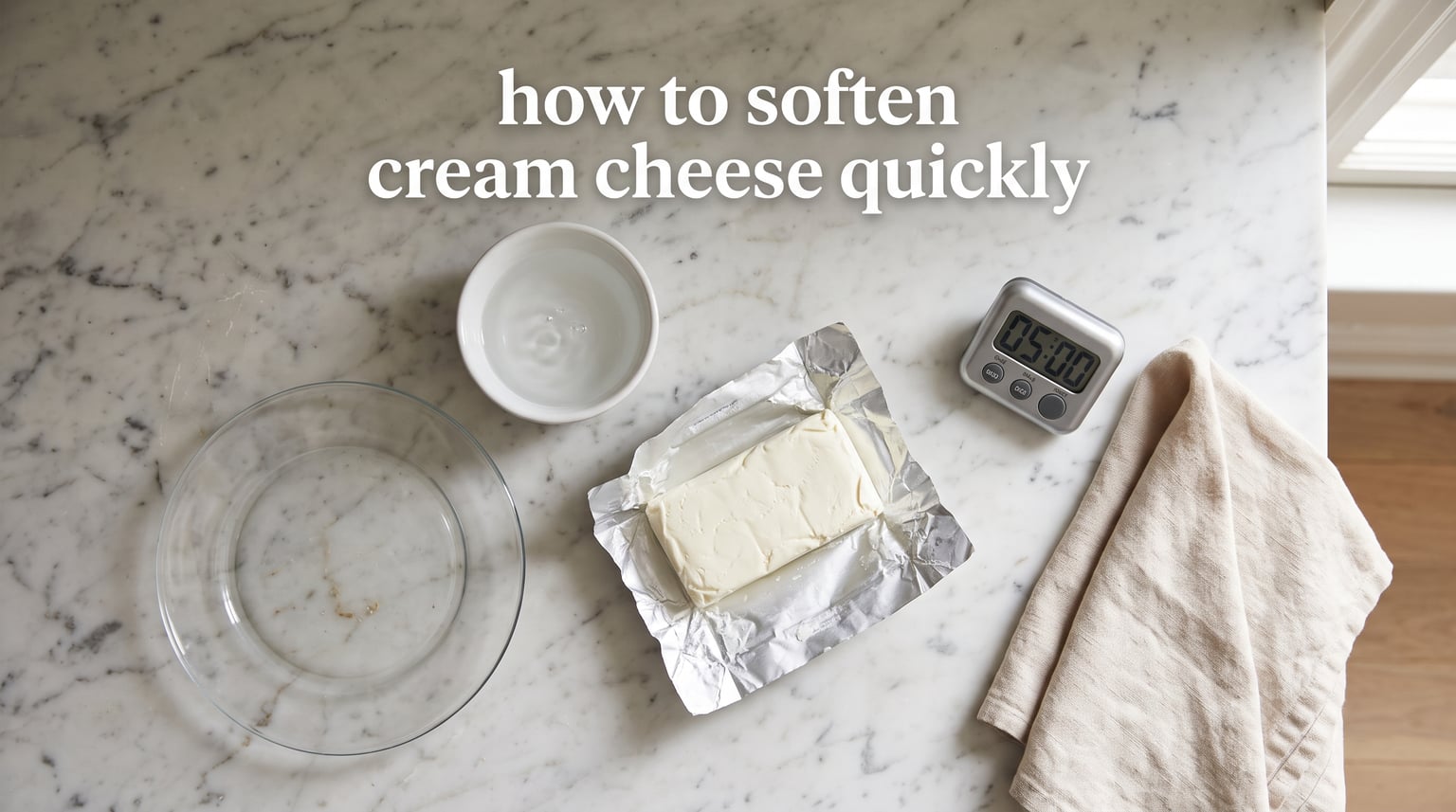 how to soften cream cheese quickly