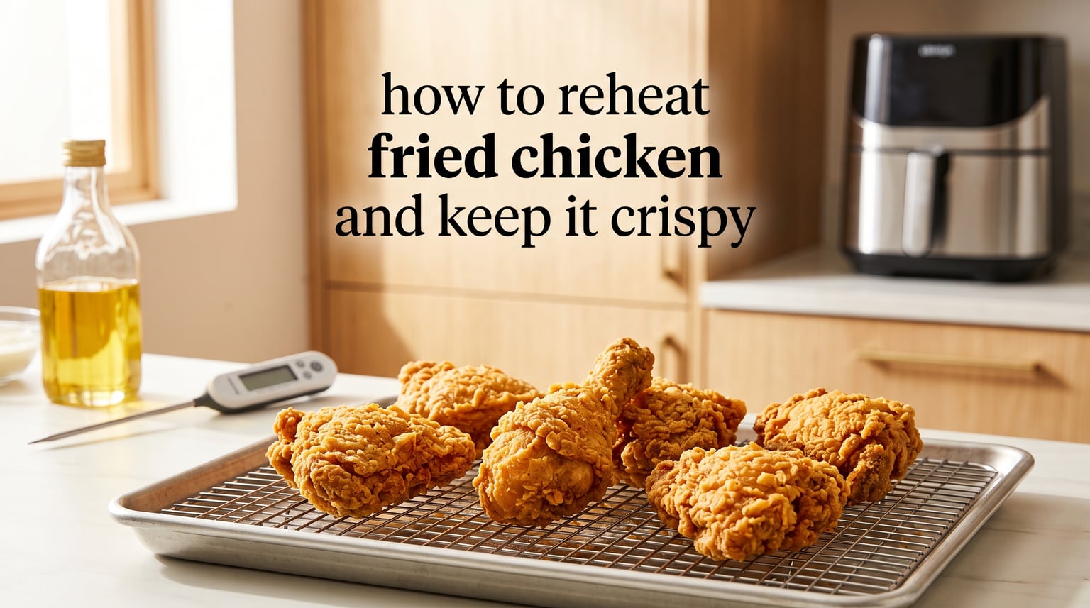 how to reheat fried chicken and keep it crispy