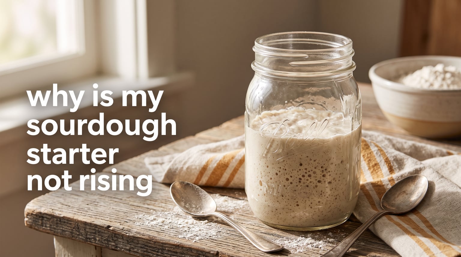 why is my sourdough starter not rising