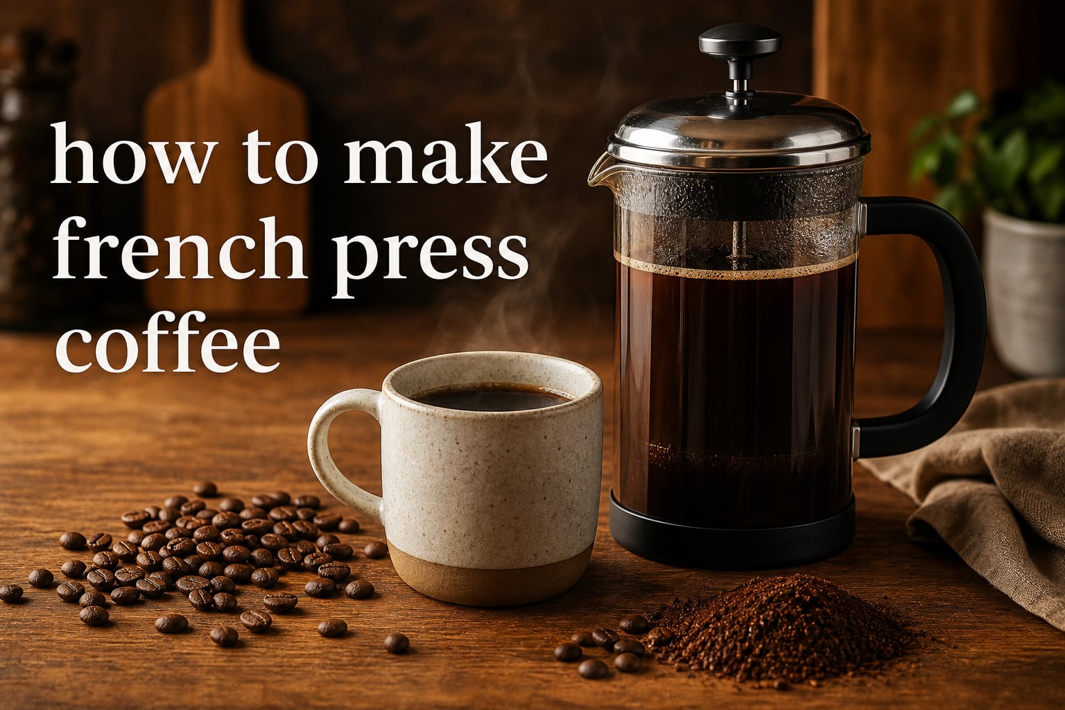 how to make french press coffee