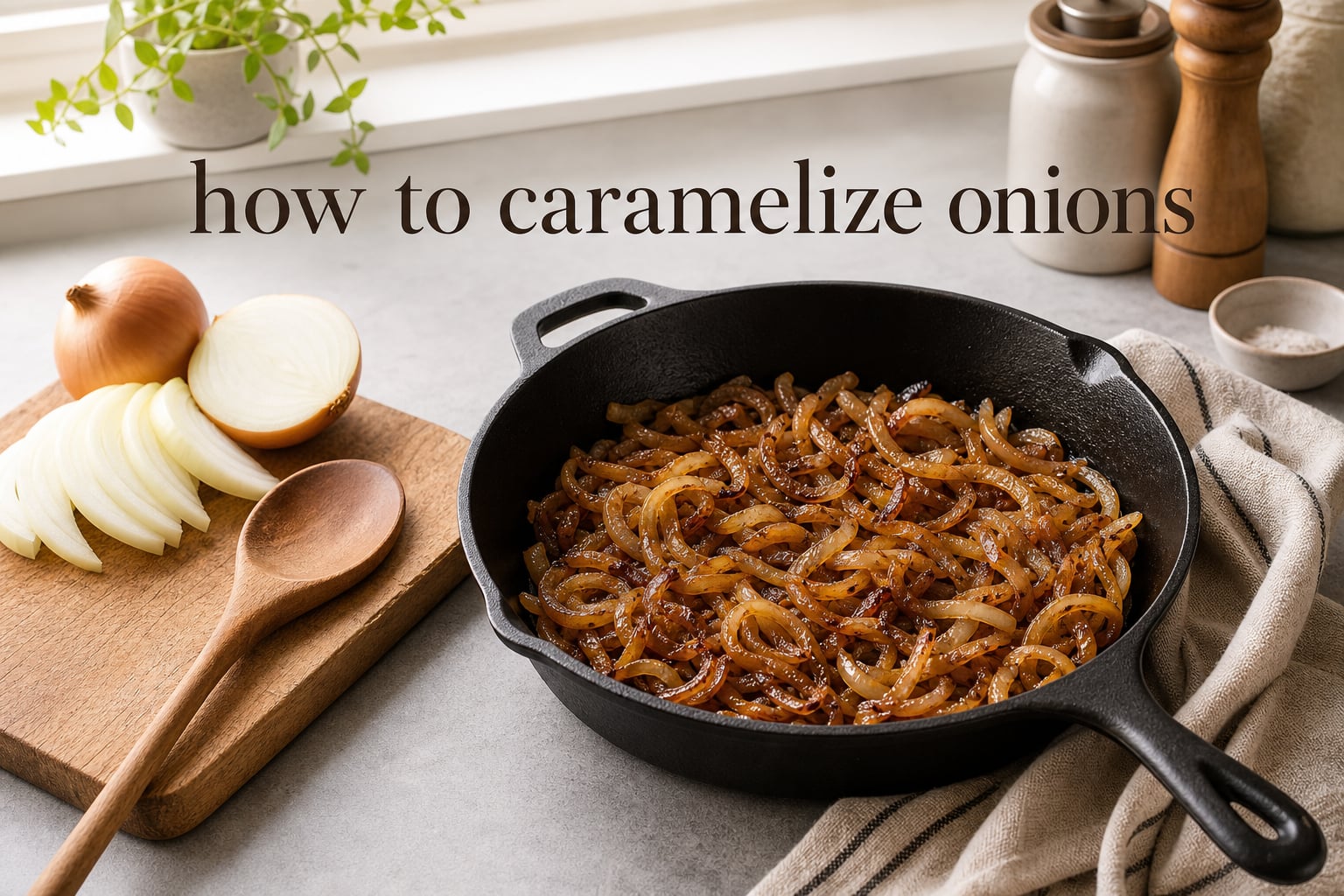 how to caramelize onions