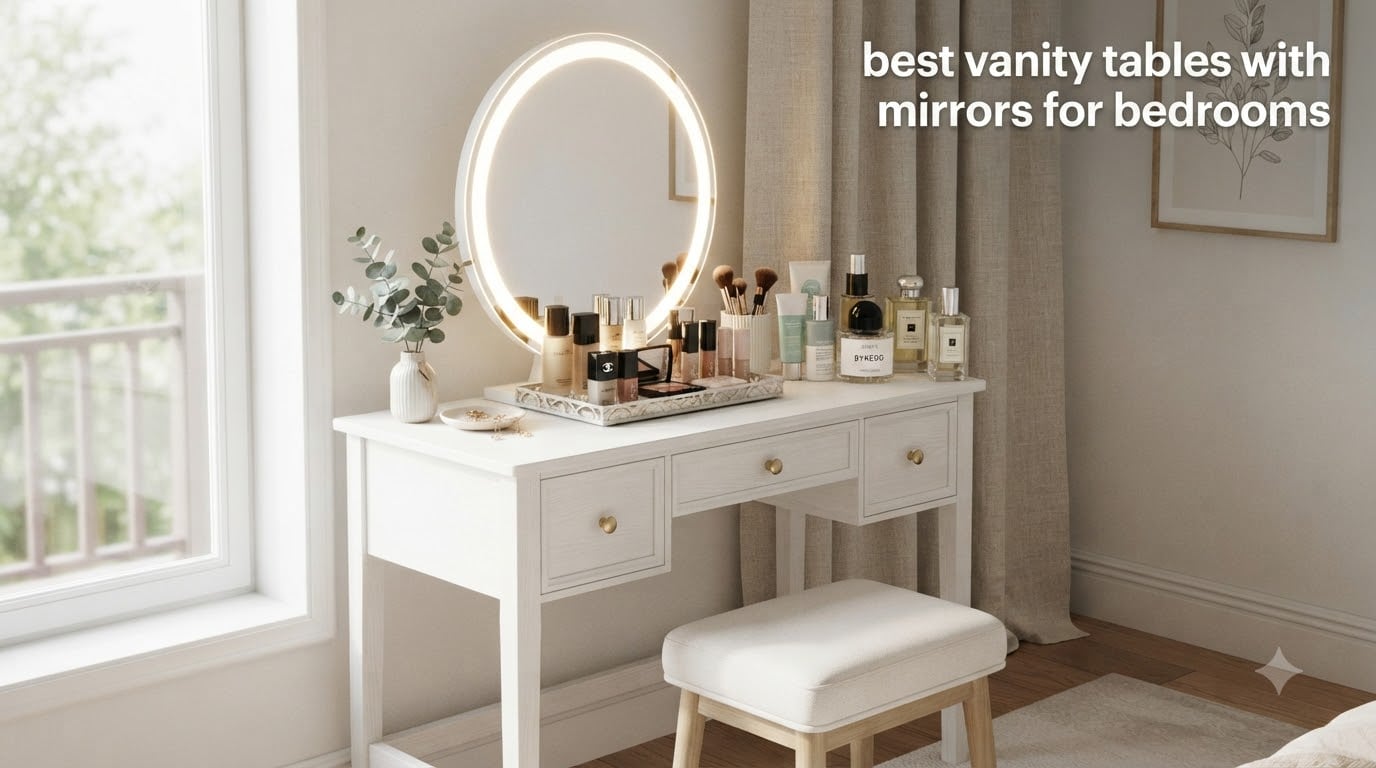best vanity tables with mirrors for bedrooms