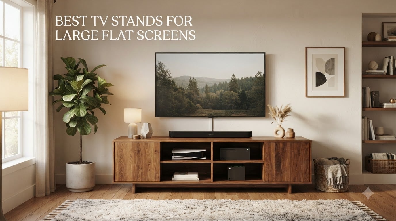 best tv stands for large flat screens
