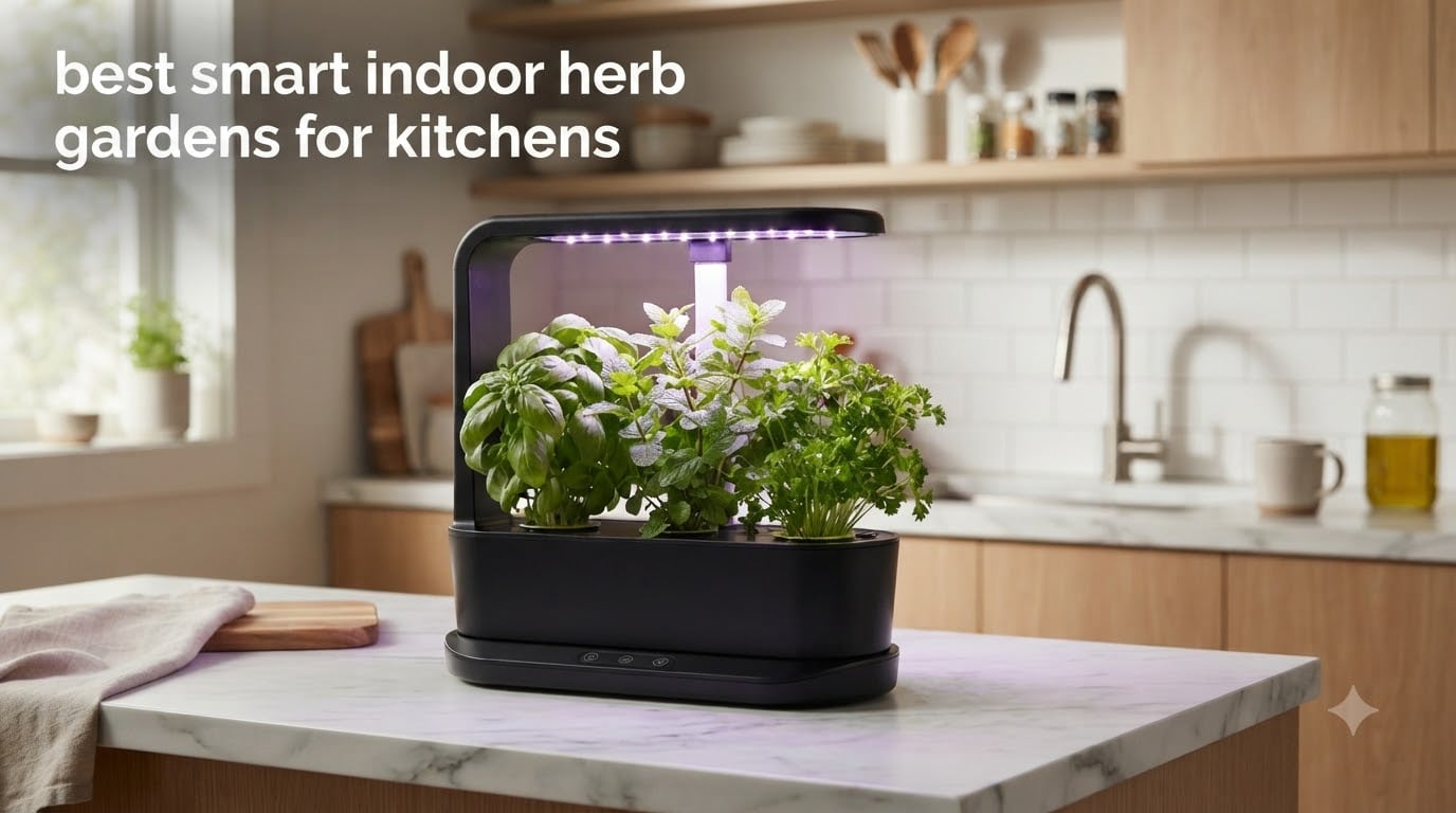 best smart indoor herb gardens for kitchens
