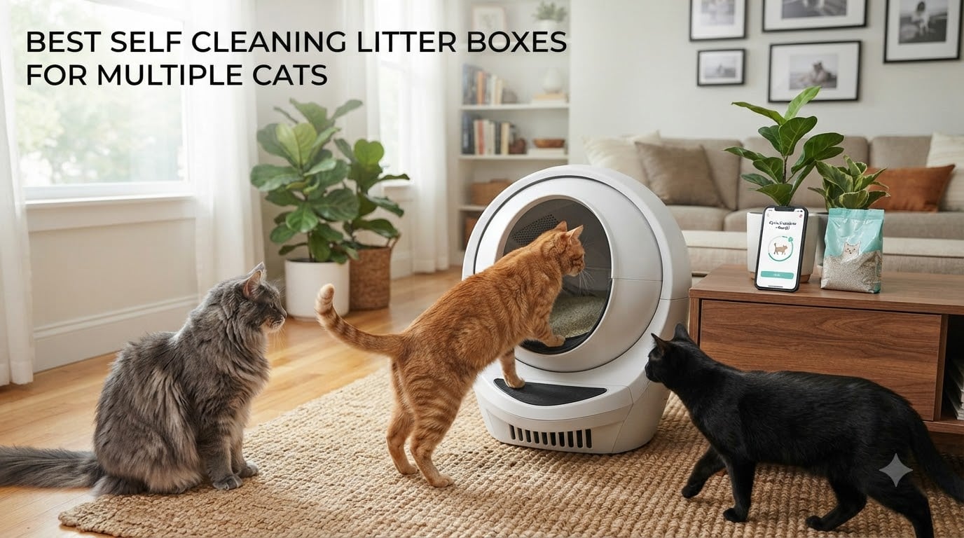 best self cleaning litter boxes for multiple cats