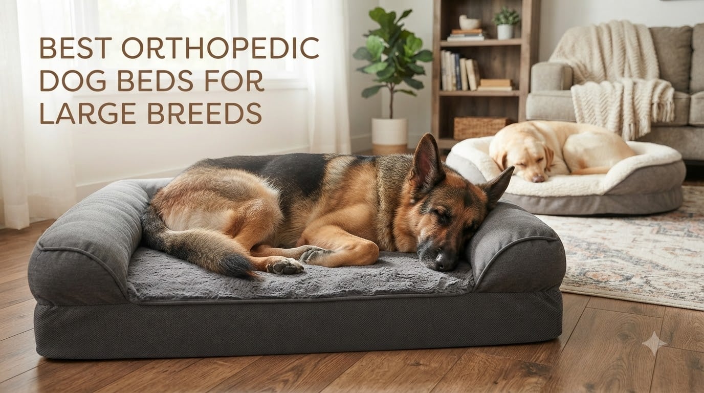 best orthopedic dog beds for large breeds