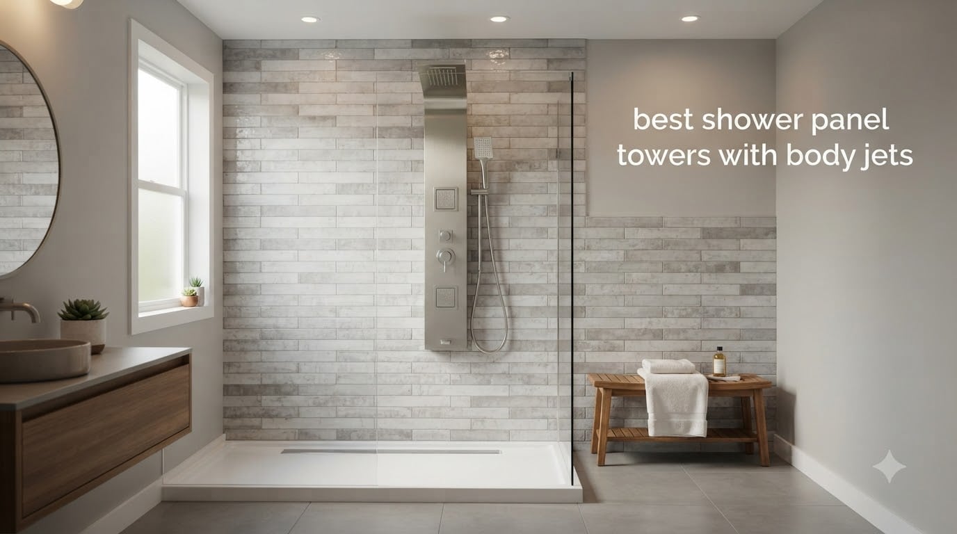 best shower panel towers with body jets