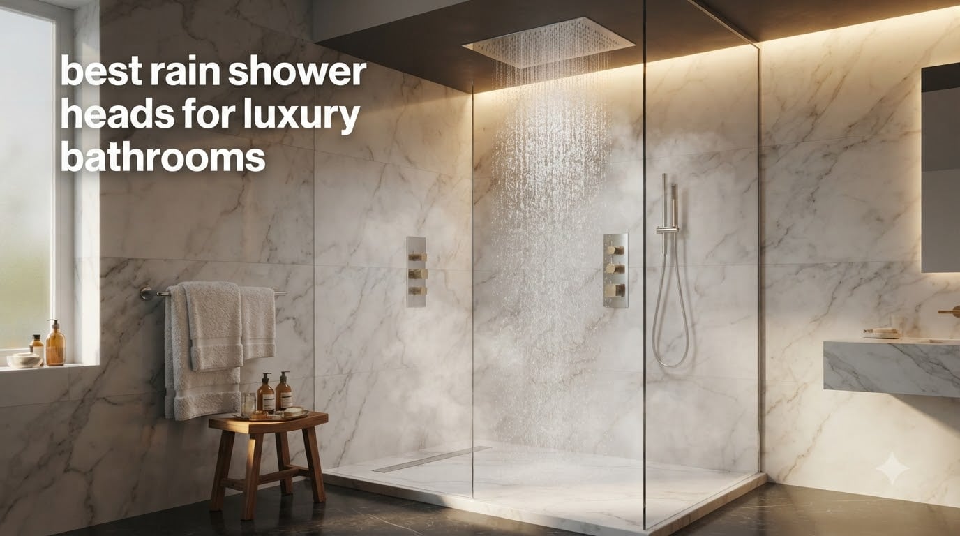 best rain shower heads for luxury bathrooms