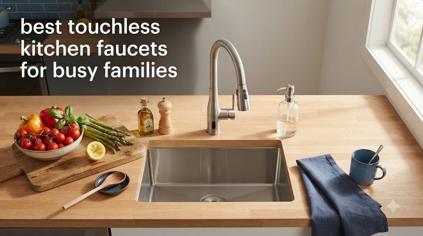 best touchless kitchen faucets for busy families