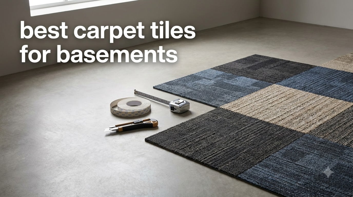 best carpet tiles for basements