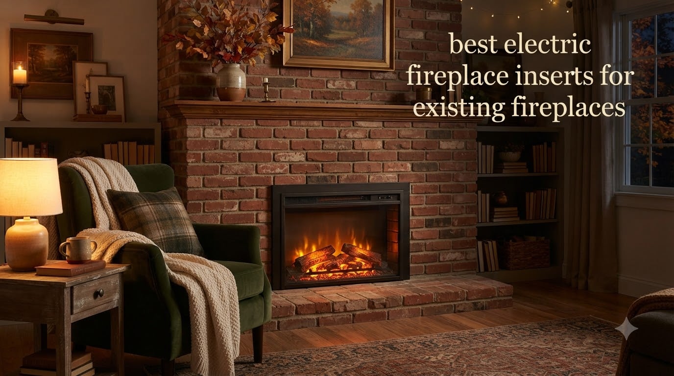 best electric fireplace inserts for existing fireplaces