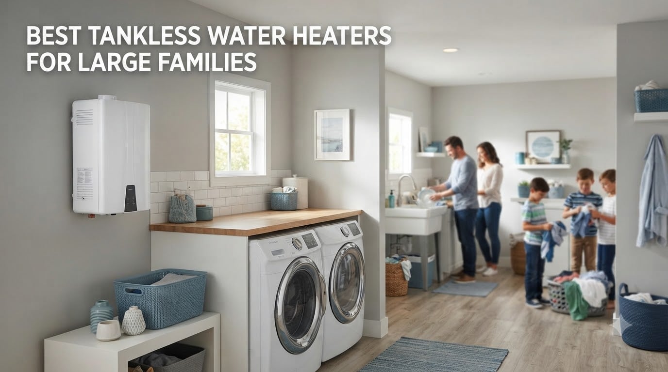 best tankless water heaters for large families