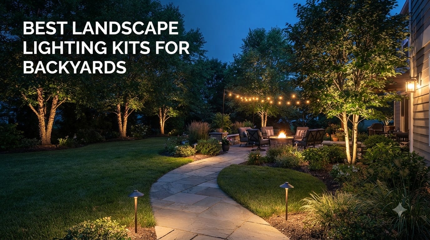 best landscape lighting kits for backyards