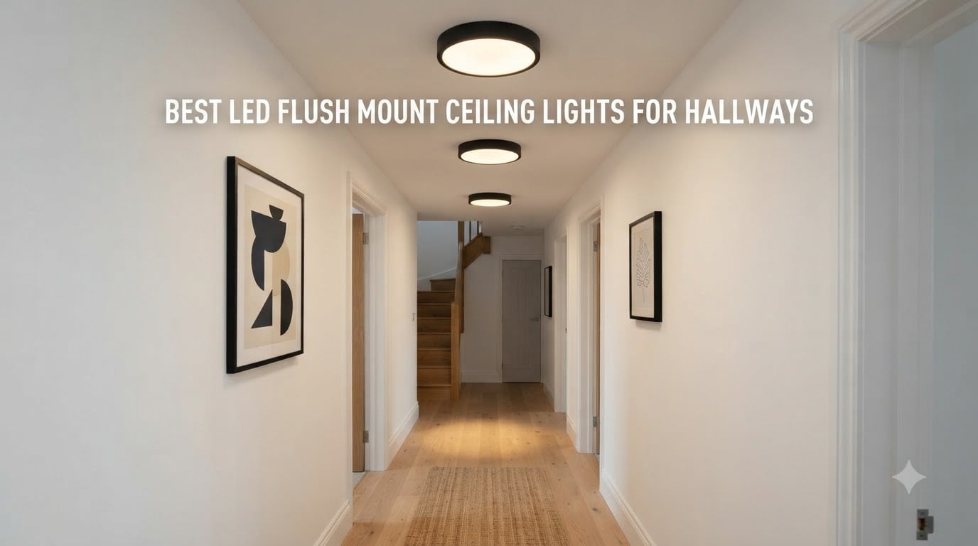 best LED flush mount ceiling lights for hallways