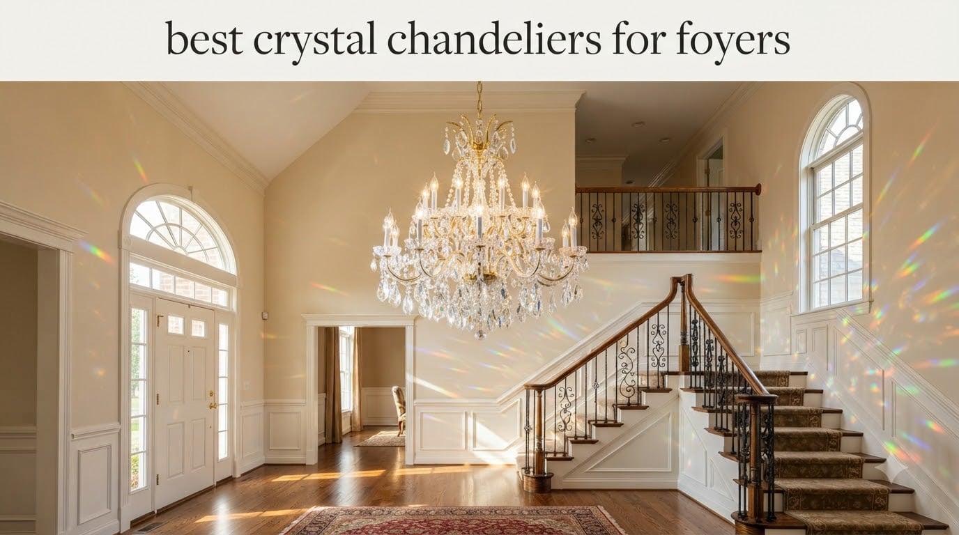 best crystal chandeliers for foyers