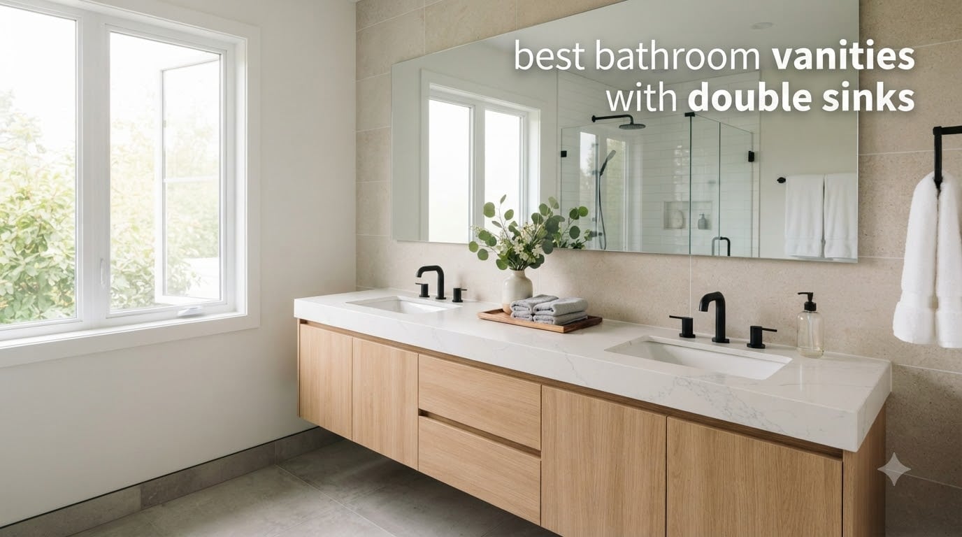 best bathroom vanities with double sinks