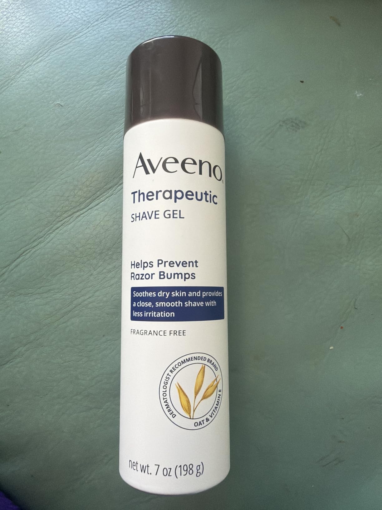 Aveeno Therapeutic Shave Gel for Women & Men, Sensitive Skin Shaving Cream with Prebiotic Oat & Vitamin E, Helps Prevent Razor Bumps & Skin Irritation, Soothes Dry Skin, Fragrance-Free, 7 Oz customer photo 1