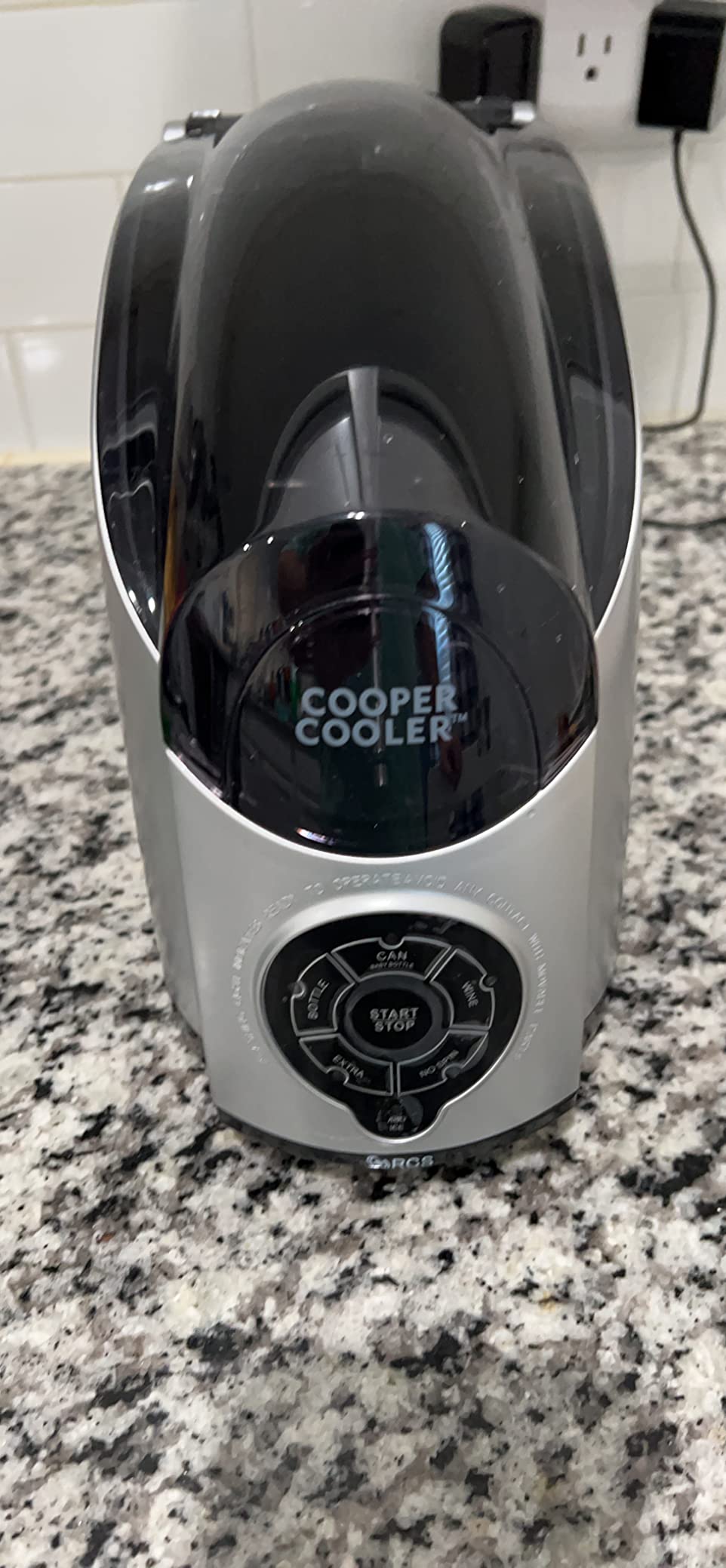 Cooper Cooler - Rapid Beverage & Wine Bottle Chiller for Home Bars & Dorms, Automatic Touchpad, Quick Chill Functionality, Efficient Ice & Water System, Perfect for Sodas, Beer, Wine - Silver customer photo 2