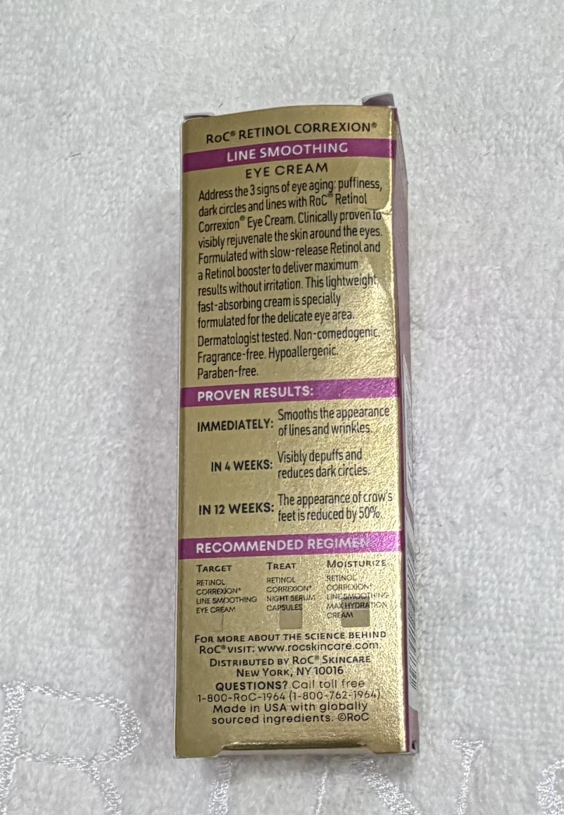 RoC Retinol Correxion Under Eye Cream for Dark Circles & Puffiness, 0.50z customer photo 1