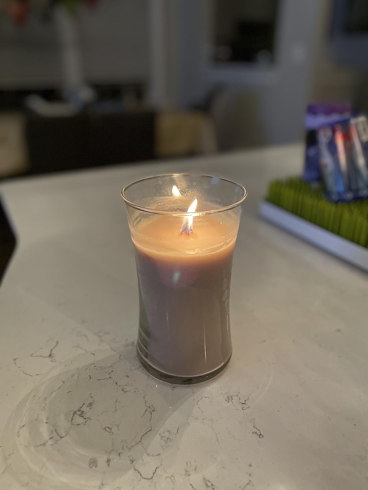 WoodWick Vanilla Bean Scented Candle, Crackling Wick, 9.7oz customer photo 1