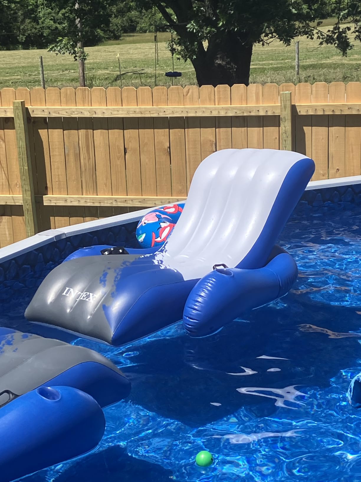 INTEX Inflatable Floating Swimming Pool Recliner Lounge Chair for Adults customer photo 2