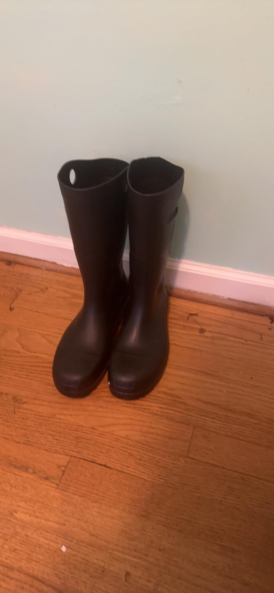 DUNLOP Chesapeake Rubber Boots Plain Toe for Men & Women – PVC - Waterproof - Lightweight Garden, Fishing & Rain Boots with Wide Calf – Black – Size 3–25 customer photo 2