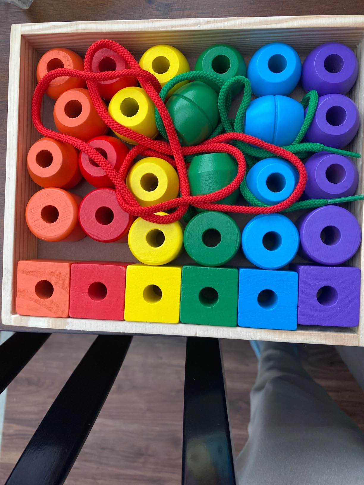 Melissa & Doug Primary Lacing Beads 33-Piece Montessori Toy Set customer photo 1