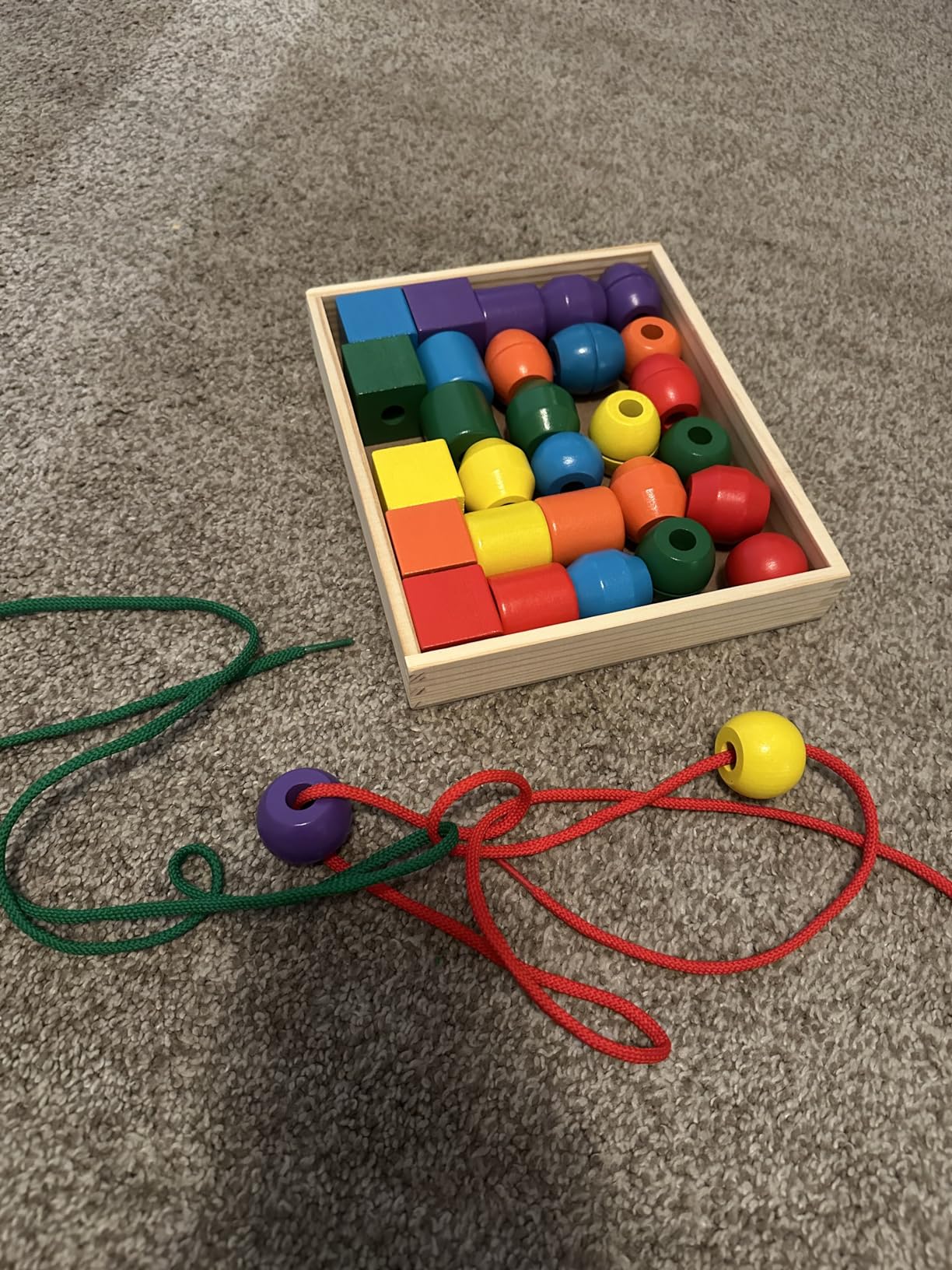 Melissa & Doug Primary Lacing Beads 33-Piece Montessori Toy Set customer photo 2