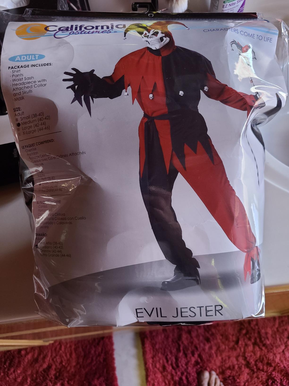 California Costumes Men's Adult- Red Evil Jester Costume customer photo 1