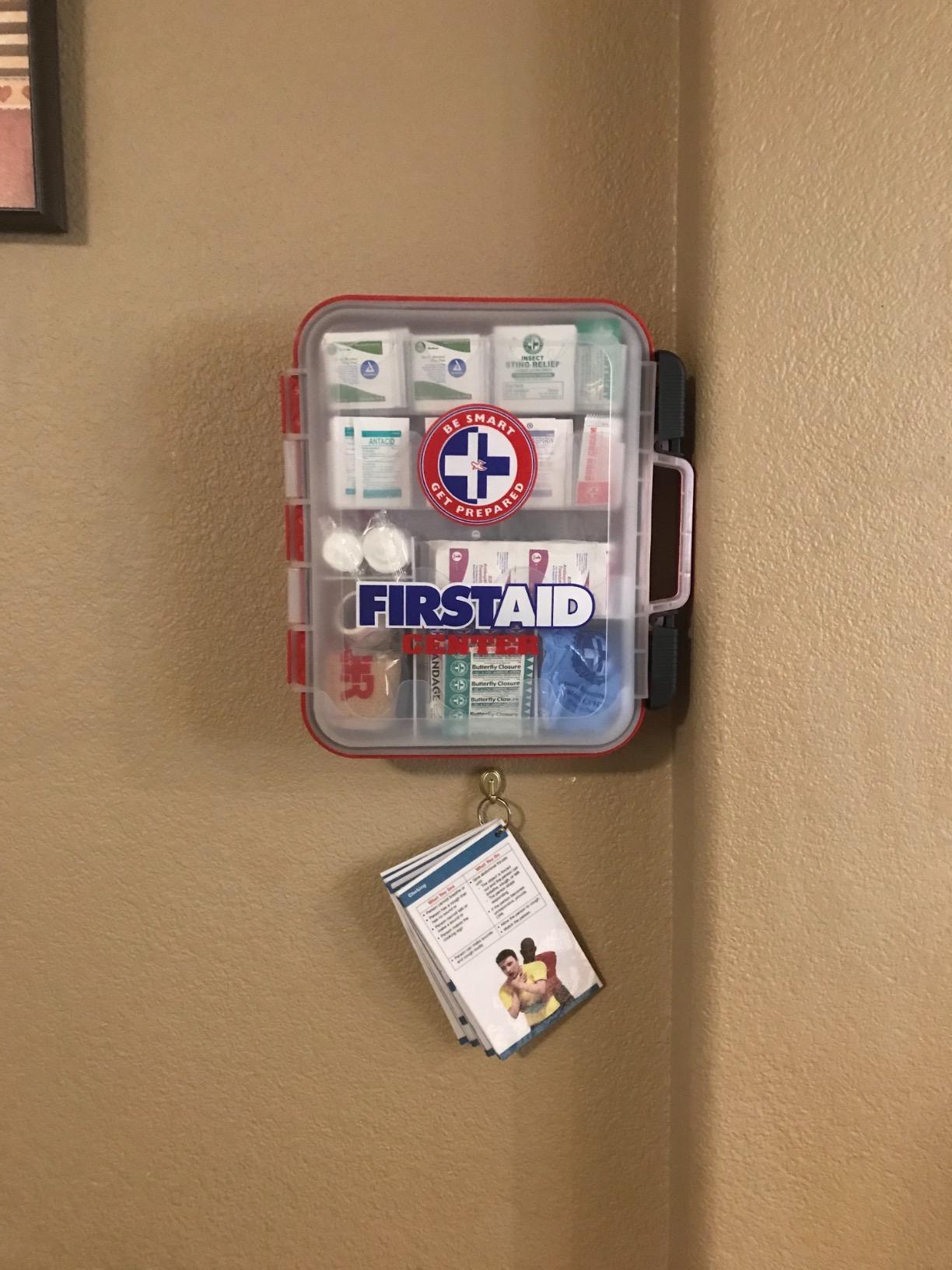 Be Smart Get Prepared First Aid Kit Hard Red Case 326 Pieces Exceeds OSHA and ANSI Guidelines 100 People - Office, Home, Car, School, Emergency, Survival, Camping, Hunting and Sports (20HBC01015REV3) customer photo 2